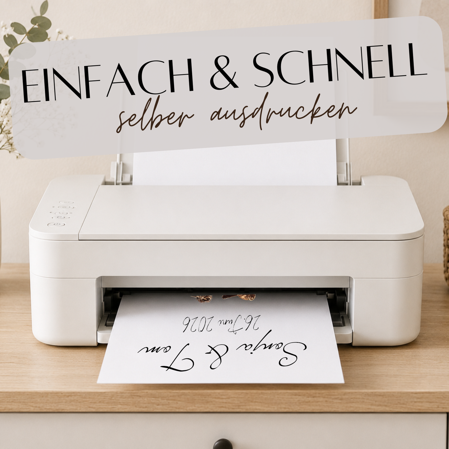 Personalisiertes Hochzeit Geldgeschenk Poster mit Namen und Datum, Brautpaar im blauen Cabrio, Just Married Motiv, Geldscheine zum Anhängen, DIN A4 Printable Download